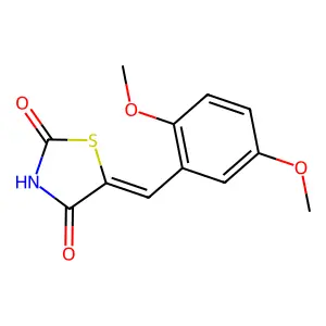 2,4-Thiazolidinedione, 5-[(2,5-dimethoxyphenyl)methylene]- structure