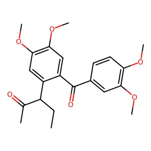 3-(2-(3,4-Dimethoxybenzoyl)-4,5-dimethoxyphenyl)pentan-2-one structure