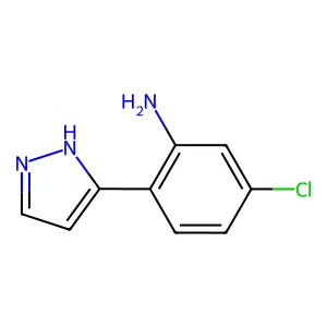 5-chloro-2-(1H-pyrazol-5-yl)aniline structure