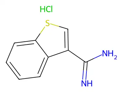 1-Benzothiophene-3-carboximidamide hydrochloride structure