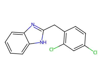 2-((2,4-Dichlorophenyl)methyl)-1H-benzimidazole structure