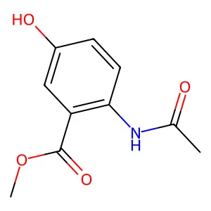 Methyl 2-acetamido-5-hydroxybenzoate structure