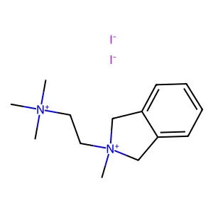 Isoindolinium, 2-methyl-2-(beta-(trimethylammonio)ethyl)-, diiodide structure