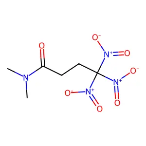 Butyramide, N,N-dimethyl-4,4,4-trinitro- structure