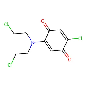 p-Benzoquinone, 2-chloro-5-(di-2'-chloroethylamino)- structure