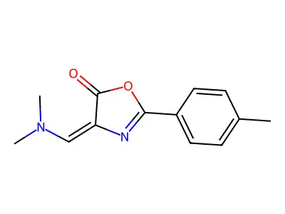 (e)-4-((Dimethylamino)methylene)-2-(p-tolyl)oxazol-5(4h)-one structure