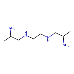 (2R)-1-N-[2-[[(2R)-2-aminopropyl]amino]ethyl]propane-1,2-diamine structure