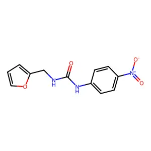 1-Furfuryl-3-(4-nitrophenyl)urea structure
