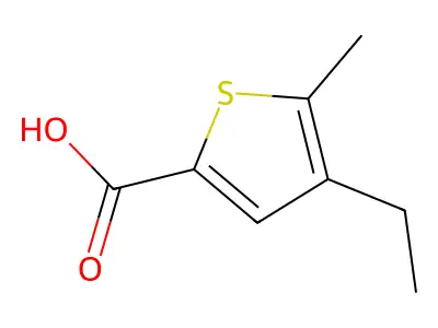 4-Ethyl-5-methylthiophene-2-carboxylic acid structure