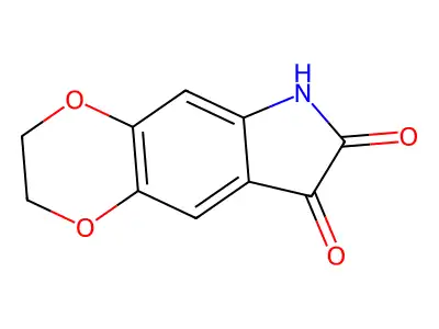 2,3-dihydro-6H-[1,4]dioxino[2,3-f]indole-7,8-dione structure