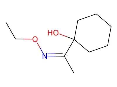 1-(N-ethoxy-C-methylcarbonimidoyl)cyclohexan-1-ol structure