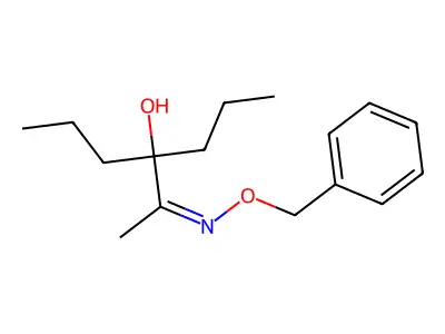4-(C-methyl-N-phenylmethoxycarbonimidoyl)heptan-4-ol structure