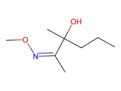 2-Hexanone, 3-hydroxy-3-methyl-, O-methyloxime structure
