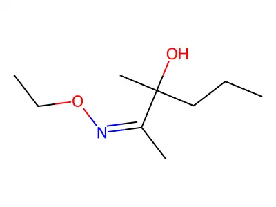 2-Hexanone, 3-hydroxy-3-methyl-, O-ethyloxime structure