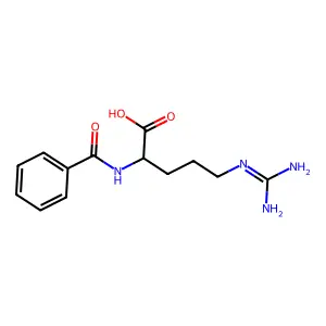 Benzoyl-L-arginine structure