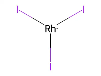 Rhodium(3+) triiodide structure