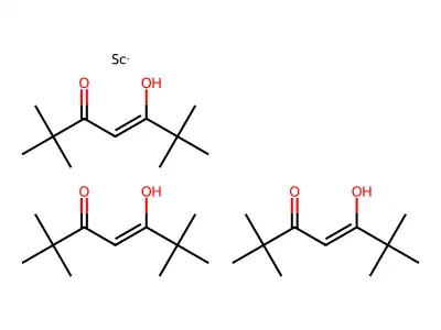 Tris(5-hydroxy-2,2,6,6-tetramethylhept-4-en-3-one);scandium structure