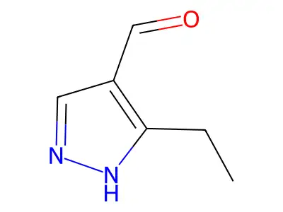 3-Ethyl-1H-pyrazole-4-carbaldehyde structure