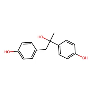 1,2-Bis(4-hydroxyphenyl)-2-hydroxypropane structure