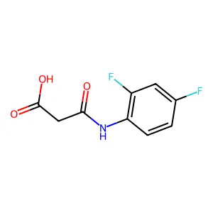 3-(2,4-Difluoroanilino)-3-oxopropanoic acid structure