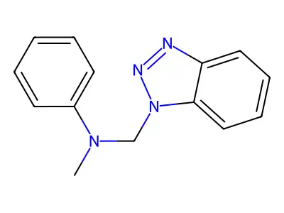 N-((1H-Benzotriazol-1-yl)methyl)-N-methylaniline structure