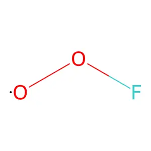 Dioxygen monofluoride structure