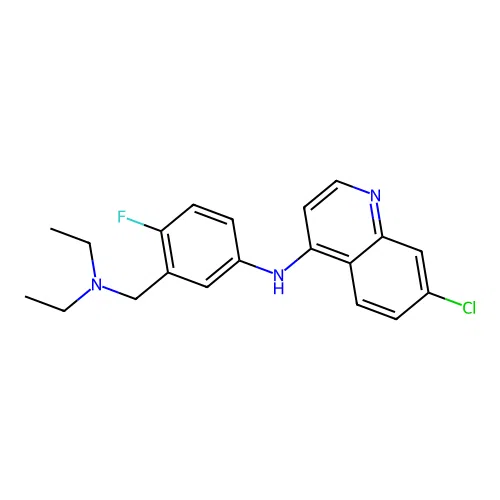 4'-Dehydroxy-4'-fluoroamodiaquine structure