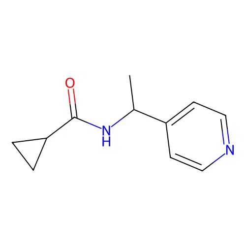 N-(1-(pyridin-4-yl)ethyl)cyclopropanecarboxamide structure
