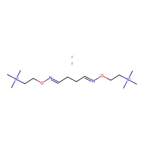 Ammonium, (butanediylidenebis(nitrilooxyethylene))bis(trimethyl-, diiodide structure