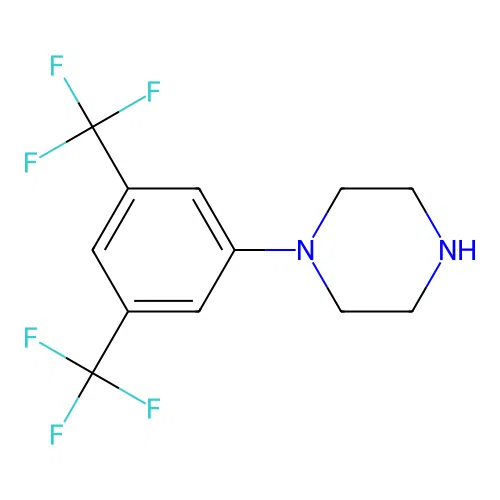 1-(3,5-Bis(trifluoromethyl)phenyl)piperazine structure
