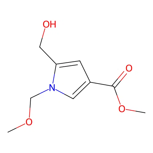 Methyl 5-(hydroxymethyl)-1-(methoxymethyl)-1H-pyrrole-3-carboxylate structure