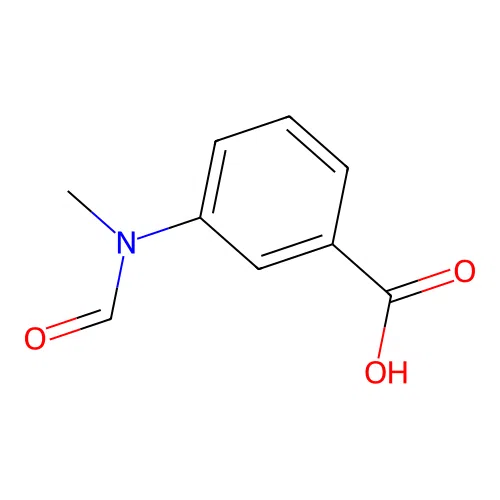 3-[Formyl(methyl)amino]benzoic acid structure