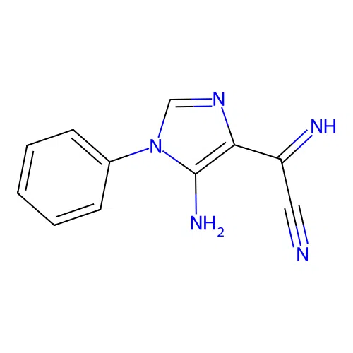 5-Amino-1-phenylimidazole-4-carboximidoyl cyanide structure