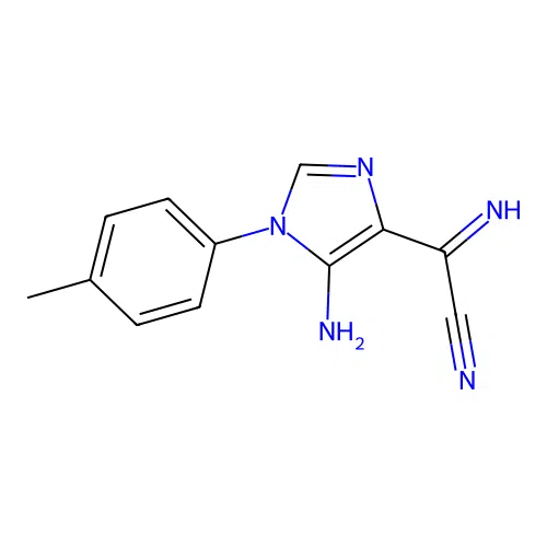 5-Amino-1-(p-tolyl)imidazole-4-carboximidoyl cyanide structure