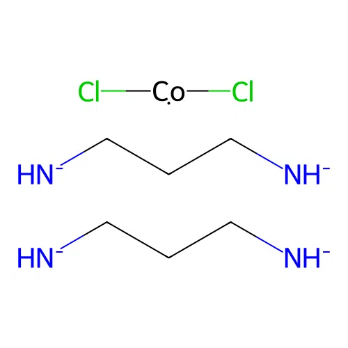 Bis(3-azanidylpropylazanide);dichlorocobalt structure