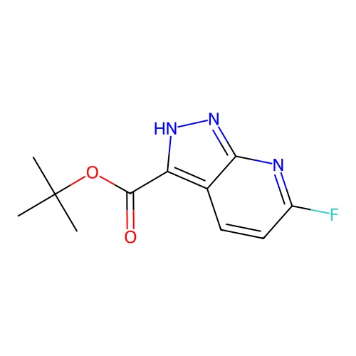 tert-butyl 6-fluoro-1H-pyrazolo[3,4-b]pyridine-3-carboxylate structure