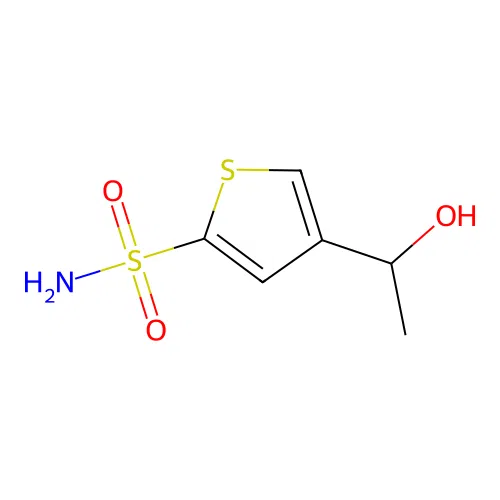 4-(1-Hydroxyethyl)-2-thiophenesulfonamide structure