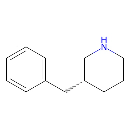 (3R)-3-benzylpiperidine structure