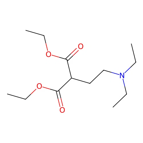 Diethyl (2-diethylaminoethyl)-malonate structure