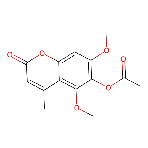 5,7-Dimethoxy-4-methyl-2-oxo-2H-chromen-6-yl acetate structure