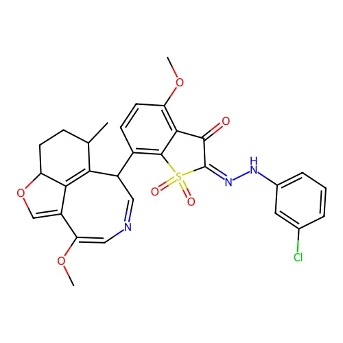 C29H26ClN3O6S structure