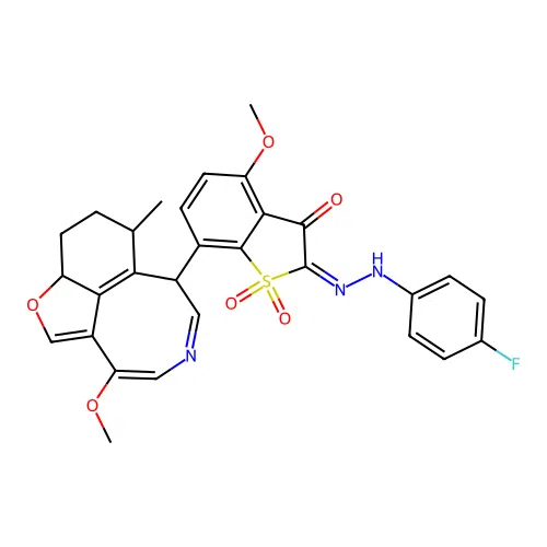 C29H26FN3O6S structure