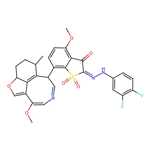 C29H25F2N3O6S structure