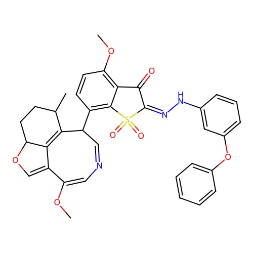 C35H31N3O7S structure