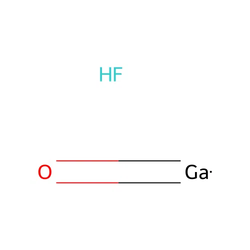 Gallium monofluoride monoxide structure