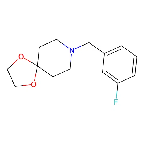 8-[(3-Fluorophenyl)methyl]-1,4-dioxa-8-azaspiro[4.5]decane structure