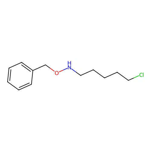 5-chloro-N-phenylmethoxypentan-1-amine structure