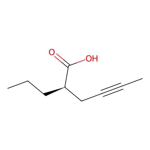 (2R)-2-Propyl-4-hexynoic acid structure