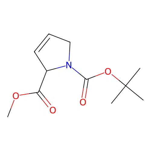 1-tert-butyl 2-methyl 2,5-dihydro-1H-pyrrole-1,2-dicarboxylate structure