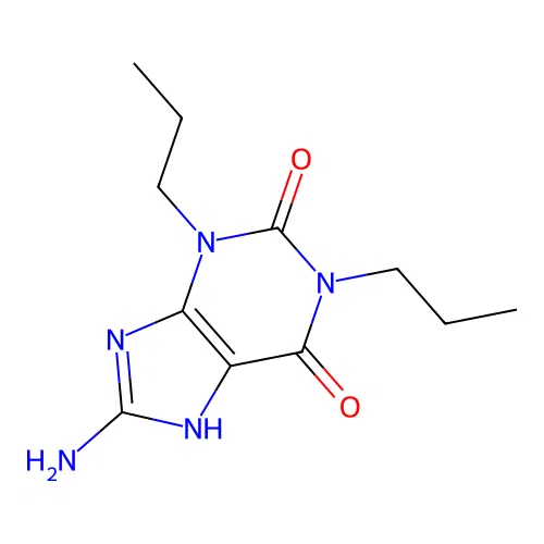 8-amino-1,3-dipropyl-7H-purine-2,6-dione structure